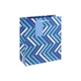 Blue Chevron Gift Bag Medium Blue Chevron Gift Bag Medium