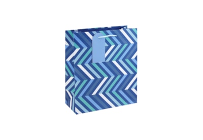 Blue Chevron Gift Bag Medium Blue Chevron Gift Bag Medium