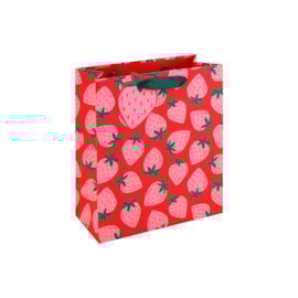 Neon Strawberry Gift Bag Medium Neon Strawberry Gift Bag Medium