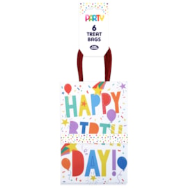 6Pk Happy Birthday Party Bags 6Pk Happy Birthday Party Bags