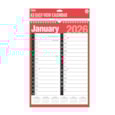 Tallon Red And Black A3 Easy View Calendar