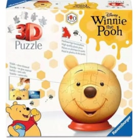 Ravensburger Winnie The Pooh With Ears 3D Puzzle Ball 72Pc 3D Puzzle