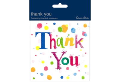 Simon Elvin Open Thank You Cards 6's Simon Elvin Open Thank You Cards 6's
