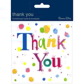 Simon Elvin Open Thank You Cards 6's