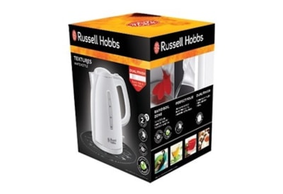 Russell Hobbs Textures 3kw White Kettle 1.7l Russell Hobbs Textures 3kw White Kettle 1.7l