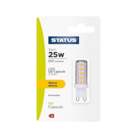 Status 3w Led G9 Warm White Dimmable Bulb Status 3w Led G9 Warm White Dimmable Bulb