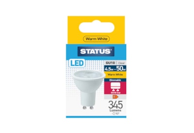 Status 4.5w Led Gu10 Warm White Dimmable Status 4.5w Led Gu10 Warm White Dimmable
