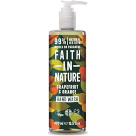 Faith In Nature Hand Wash Grapefruit & Orange 400ml Faith In Nature Hand Wash Grapefruit & Orange 400ml