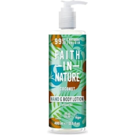 Faith In Nature Hand & Body Lotion Coconut 400ml Faith In Nature Hand & Body Lotion Coconut 400ml