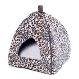 Petface Leopard Print Igloo Cat Bed (40003)
