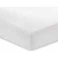 Bianca 400tc Cotton Sateen Fitted Sheet White Double Bianca 400tc Cotton Sateen Fitted Sheet White Double