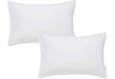 Bianca 400tc Cotton Sateen Std Pillowcase Pair White Bianca 400tc Cotton Sateen Std Pillowcase Pair White