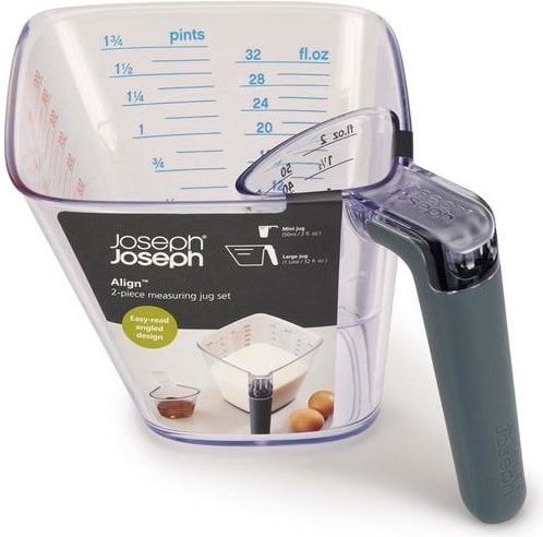 Align 2pc Easy Read Measuring Jug Set Grey (40109)