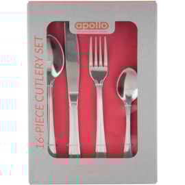 Apollo Stainless Steel Cutlery Set 16pc Fino Apollo Stainless Steel Cutlery Set 16pc Fino