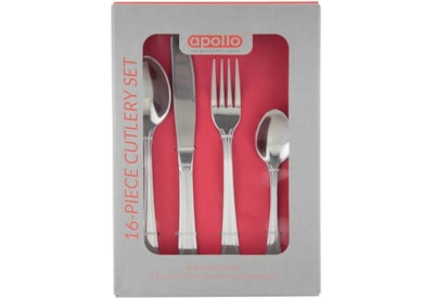 Apollo Stainless Steel Cutlery Set 16pc Fino Apollo Stainless Steel Cutlery Set 16pc Fino