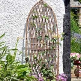 Willow Trellis Extra Strong Framed - Minster 1.2 X 0.45M Willow Trellis Extra Strong Framed - Minster 1.2 X 0.45M