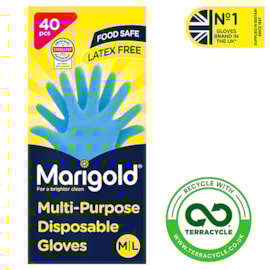 Marigold Multi Purpose Disposable Gloves 40S Marigold Multi Purpose Disposable Gloves 40S