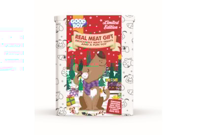 Good Boy Festive Tin With 4 Treats & Rope 165G Good Boy Festive Tin With 4 Treats & Rope 165G