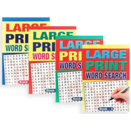 Lge Print Crossword Books A5 (4090)