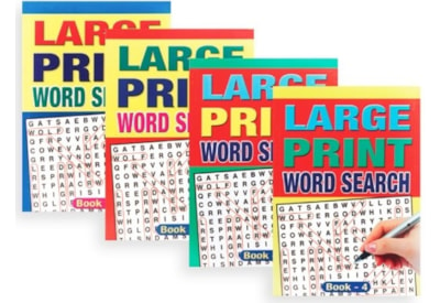 Lge Print Crossword Books A5 (4090)