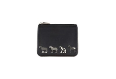 Mala Leather Horses Coin Pouch Black (4224-65BLACK)