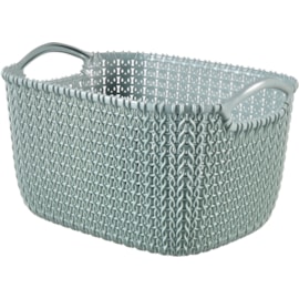 Curver Knit Rectangular Basket Misty Blue 8ltr Curver Knit Rectangular Basket Misty Blue 8ltr