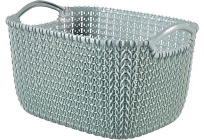 Curver Knit Rectangular Basket Misty Blue 8ltr (230010)