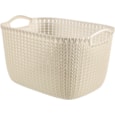 Curver Knit Rectangular Basket Oasis White 19ltr Curver Knit Rectangular Basket Oasis White 19ltr