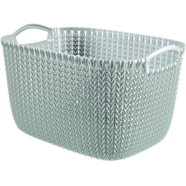 Curver Knit Rectangular Basket Misty Blue 19ltr (230000)