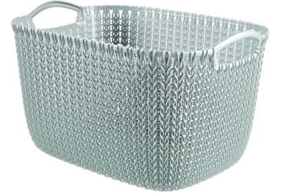 Curver Knit Rectangular Basket Misty Blue 19ltr (230000)