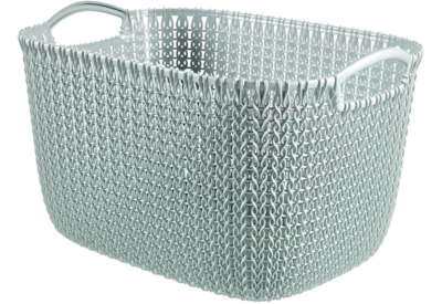 Curver Knit Rectangular Basket Misty Blue 19ltr Curver Knit Rectangular Basket Misty Blue 19ltr