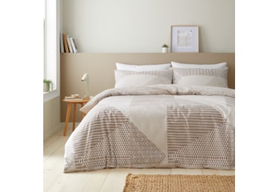 Catherine Lansfield Larsson Geo Duvet Set Natural Single Catherine Lansfield Larsson Geo Duvet Set Natural Single