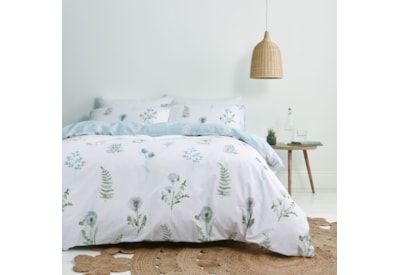 Catherine Lansfield Meadow Flowers Duvet Set White Double (BD/45264/R/DQS/WH)