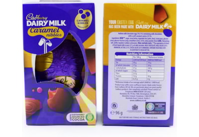 Cadbury Caramel Nibbles Egg 96g Cadbury Caramel Nibbles Egg 96g