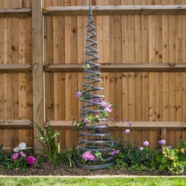Faux Rattan Obelisk - Slate 1.5M