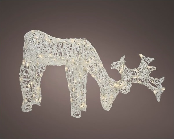Outdoor Led Acrylic Deer Warm White 53cm (499493)