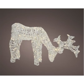 Outdoor Led Acrylic Deer Warm White 53cm (499493)