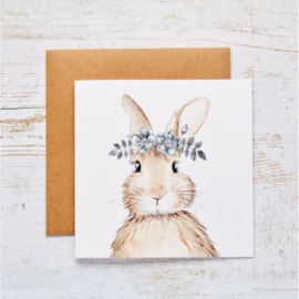 Bunny Flower Card (4BU203)