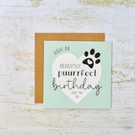 Have An Absolutely Puurrfect Birthday Love The Cat Card
