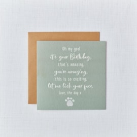 Dog Parent Birthday Card Dog Parent Birthday Card