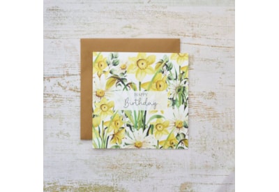 Happy Birthday Floral Delights Daffodil Card Happy Birthday Floral Delights Daffodil Card