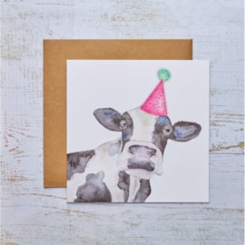 Cow With Hat Card (4FL472)