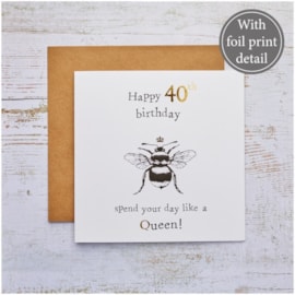 Bee 40th Foil Card Bee 40th Foil Card