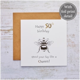 Bee 50th Foil Card Bee 50th Foil Card