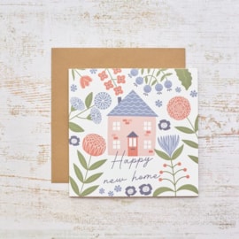 Happy New Home Floral Card