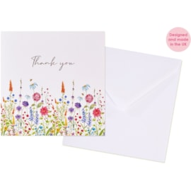 Flower Thank You Card Flower Thank You Card