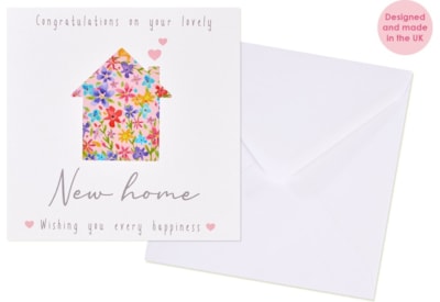 Flower New Home Card Flower New Home Card