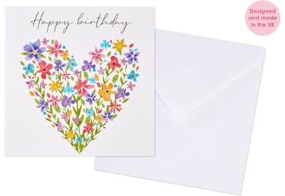 Flower Birthday Card (4FW102)
