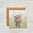 Dougal Highland Cow Thank Moo Birthday Card Dougal Highland Cow Thank Moo Birthday Card