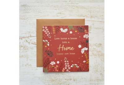Floral New Home Card Floral New Home Card